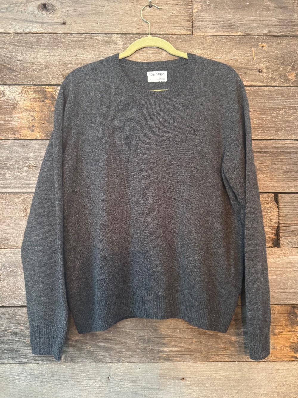 Calvin Klein 100% Wool Crewneck Sweater Men’s Medium